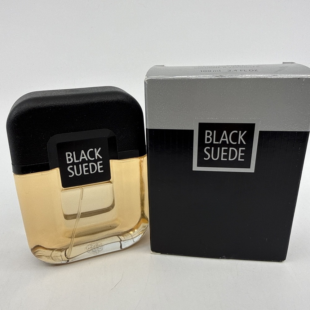 Vtg 2000 Avon Black Suede Men's Cologne Spray 3.4 fl oz 100 ml Y2K NIB